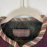 Vintage Cassowary Philadelphia Corduroy Embroidered Jacket Boho Indie XL Green Photo 3