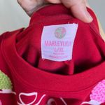 MarleyLilly Holly Jolly Christmas Sweater L/XL Red Lights Graphic Photo 6