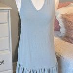 True Craft New Dress Choker Neck Gray Ruffle Hem Photo 0