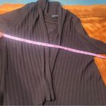 Eileen Fisher Wool open front draped Cardigan sweater Brown XL Photo 6