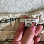 American Eagle  Striped Puff Sleeve Mini Dress‎ Cream Green Size M Photo 8