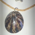 Wooden Seed Bead Beaded Boho Shell Pendant Necklace Photo 1