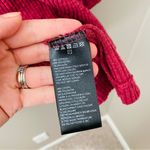 Free People Pullover Oversized Open Back Cowl Neck Sweater Red Sz Small Photo 8