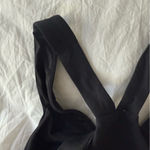 Alo Yoga V-Neck Black Sports Bra Photo 4