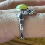 Natural Connemara Marble Sterling Silver Claddagh Ring Size 9 Photo 2