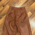 Princess Polly faux leather wide leg trouser pant size 2 Photo 5