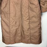 Vtg Bromleigh Womens Puffer Jacket Fur Collar Sz S/M Longline Tan Photo 14