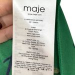 Maje  Rayema Green Floral Long Sleeve Midi Dress Photo 6