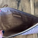 Michael Kors  Floral Cutout Eyelet Light Pink Leather Zip Wristlet Clutch Purse Photo 6