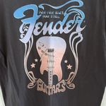 NWT Fender Guitars Gray Graphic Tee Pink Blue Design Small Photo 3