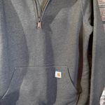 Carhartt Women's Quarter Zip Pullover Sweatshirt Gray Size S 4–6 Photo 2