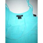 Natori NWT New Designer  Womens S Chiffon Chemise Aqua Blue Night Gown Silky Adju Photo 4