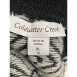 Coldwater Creek Cardigan Sweater Women XL/16 Diamond Black White Wool Blend Photo 7