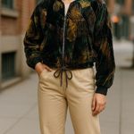 American Vintage Vintage Women’s 80’s Velvet Bomber Beaded Jacket M Photo 1