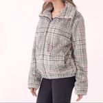 Splendid Plaid Faux Fur Bomber Jacket XS Photo 1