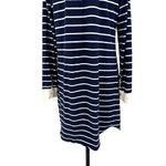 Coolibar Navy Blue Striped Polo Long Sleeve Tunic Dress Size Small Photo 8
