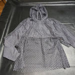 Ivy Park  Womens‎ Gray Mesh Layered Hoodie Medium Photo 0
