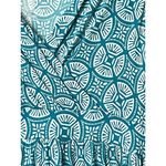 st. john's bay  PL Sleeveless Maxi Dress Teal White Coastal Resort Cruise Beachy Photo 8
