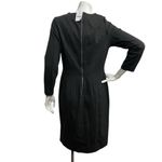 J.Crew Factory Sheath Ponte Dress Women 6 Charcoal Gray Long Sleeve Office Work Photo 5