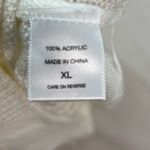 Soho  Jeans XL Open Knit Long Sleeved Popover Top in White Photo 5