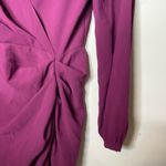 Amanda Uprichard  Long Sleeve Roma Dress Womens S in Aubergine Purple Photo 7
