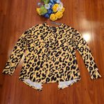 Brit & Bri Tiger Design Long Sleeve Blouse Size Small Photo 5