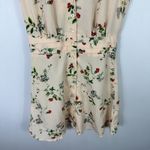 Topshop Floral Button Front Mini Dress Womens 4 Romantic Whimsical Fairy Cottage Photo 3