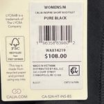 Calia by Carrie Calia Womens Inspire Short Bodysuit Medium NWT $108 Black Athletic Sleeveless Photo 3