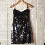 As You Wish As U Wish strapless sequin‎ black silver stretchy Photo 4