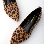 Lulus NWT Emmy Leopard Suede Pointed Loafers Photo 1