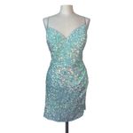 Alyce Paris Sequin Mini Opal Dress size 16 Photo 1