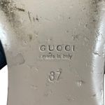 Gucci Zumi GG Interlocking Logo Pointed Toe Slingback Flats Black Size 37 Photo 9