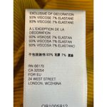 Free People  Mustard Yellow Ribbed Open V Back XS Oversize Loose Fit Photo 4