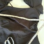 ZARA NWOT puff sleeve open back linen blend mini dress cross straps black medium Photo 12