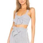 New with tags jonathan simkhai l striped cotton tie bra top sky combo Blue Size M Photo 6