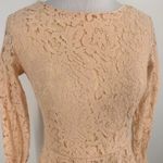 Bohme  Peach Long Sleeve Lace Dress Size Small Photo 1