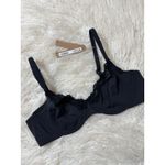 SKIMS  Fits Everybody Lace Underwire Bra Onyx Size 38C Photo 2