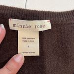 Minnie Rose  100% cashmere Y2K style sweater brown and orange ARGYLE Photo 4