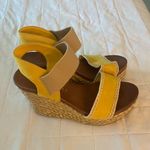 Altar'd State Yellow Platform Espadrilles Sandals Wedges Photo 0