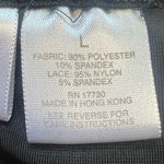 Gilligan & O'Malley Black Crushed Velvet Lace Detail Slip Gown/Dress Size Large Photo 4