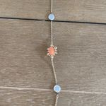 Loft  long gold chain necklace with stones and rhinestones Photo 2