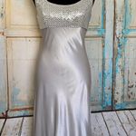 Kiki USA Vintage Sleeveless Satin Maxi Dress Sz M Photo 0