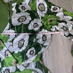 ASTR NWT The Label ruffle front dress green mini long sleeve floral flowy medium Photo 8