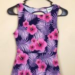 PINK - Victoria's Secret Victoria’s Secret PINK Women’s Floral Palm Leaf Open Back A-Line Mini Dress Photo 1
