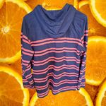 L.L. Bean Red and Blue Striped Hoodie Long Sleeve Tee‎ Size Large Photo 7