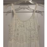 Signature By Robbie Bee White Lace Tank Boho Maxi Dress Stretchy Boho Size Small Photo 1