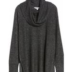 BB Dakota NWT Size S Grey Brushed Knit Sweater Draped Cowl Top Neutral Lounge Photo 4