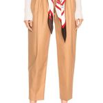 Burberry Tapered Pant Trouser Silk Scarf Belt SOCIETY Size 0 NWT $1190 Photo 1