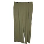 Athleta Pinnacle High Rise Trousers size 14 Olive Branch Green Wide Leg Photo 2