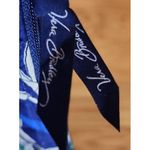 Vera Bradley Shoulder Bag Womens Blue Green White Floral Quilted Zip Bohemian Photo 2